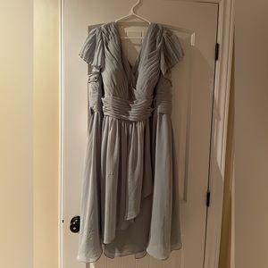Azazie Grey Cocktail Dress